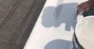 Mint roofing flat roof coating project