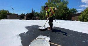Mint roofing roof coating project